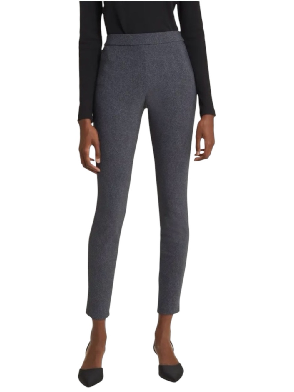 THEORY Side Zip Wool Blend Ankle Pants in Charcoal Gray Size 8 -- GORGEOUS!!!